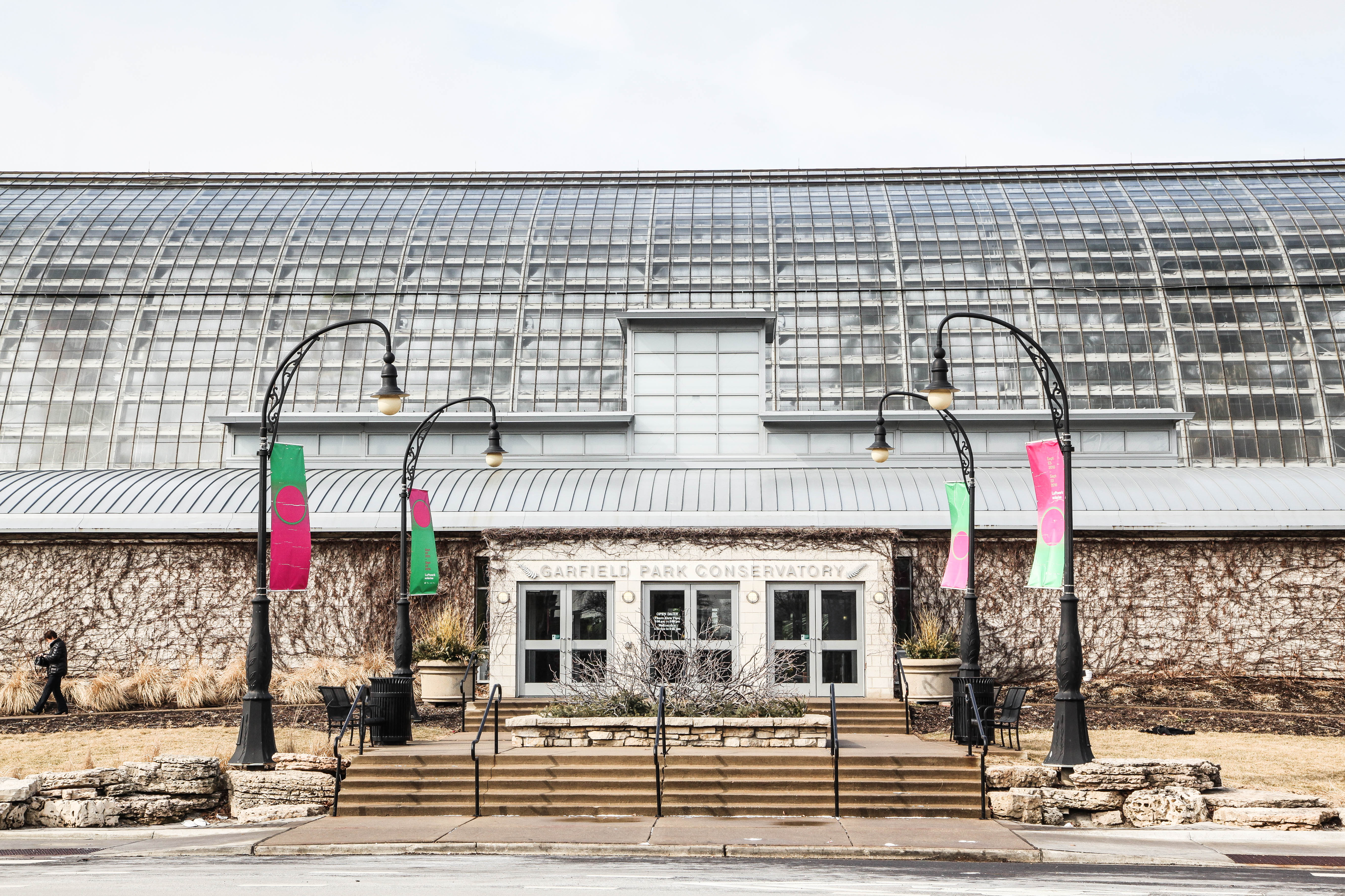 Exterior of Garfield Park Conservatory