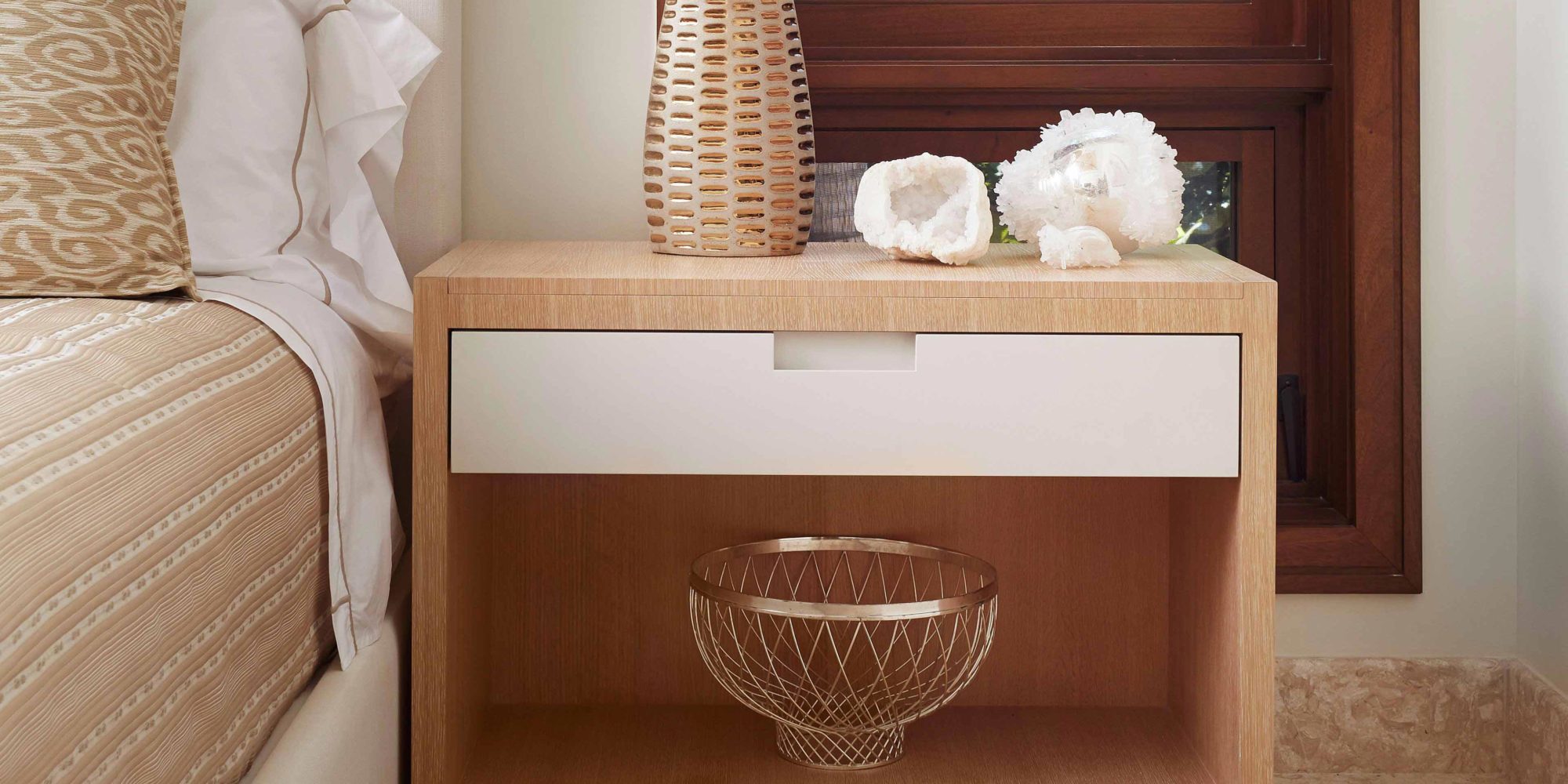 Custom Made Bedside Tables by Luxury Designers - Soucie Horner, Ltd.