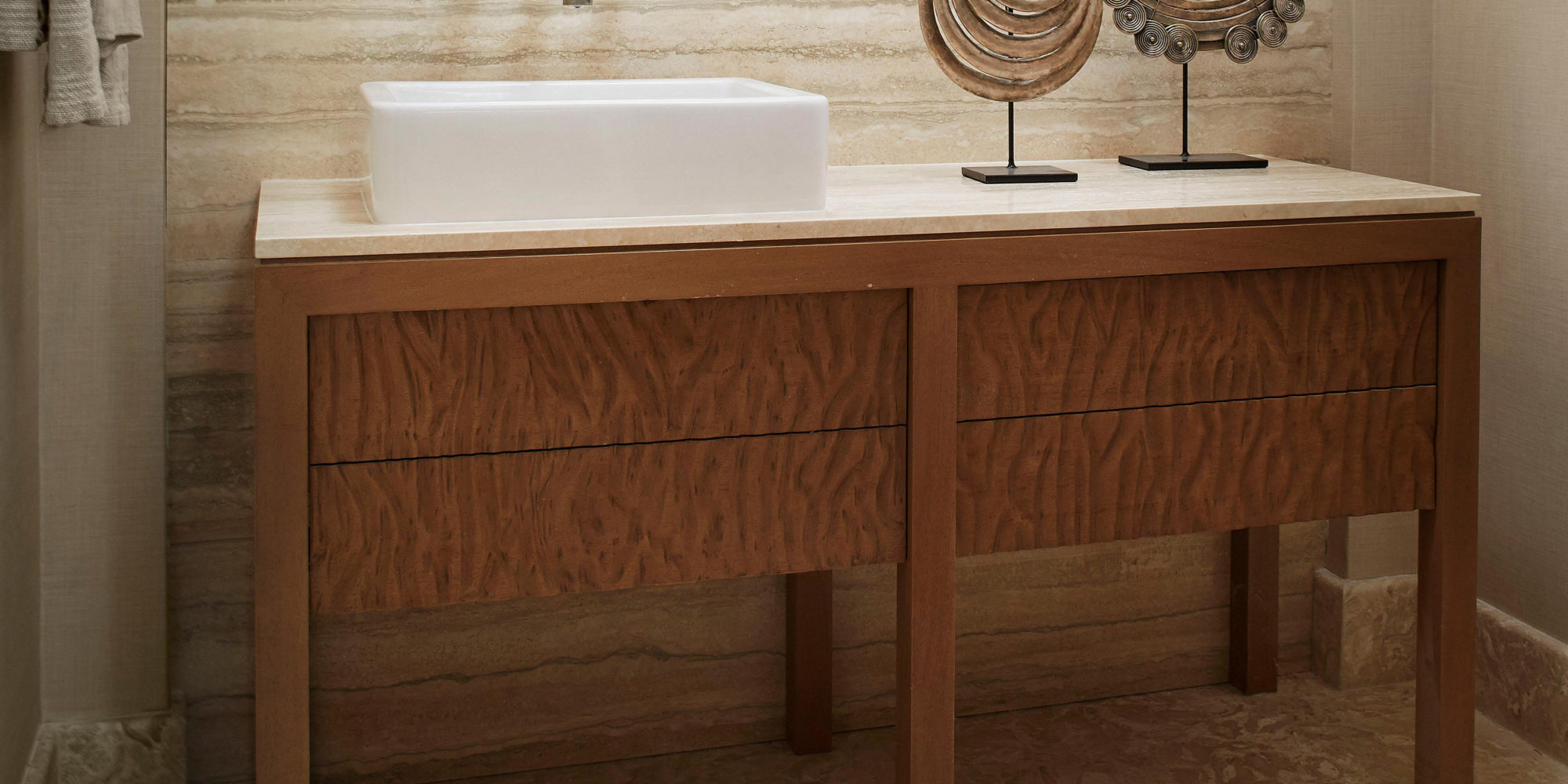Custom Bathroom Vanity by Luxury Interior Designers - Soucie Horner, Ltd.