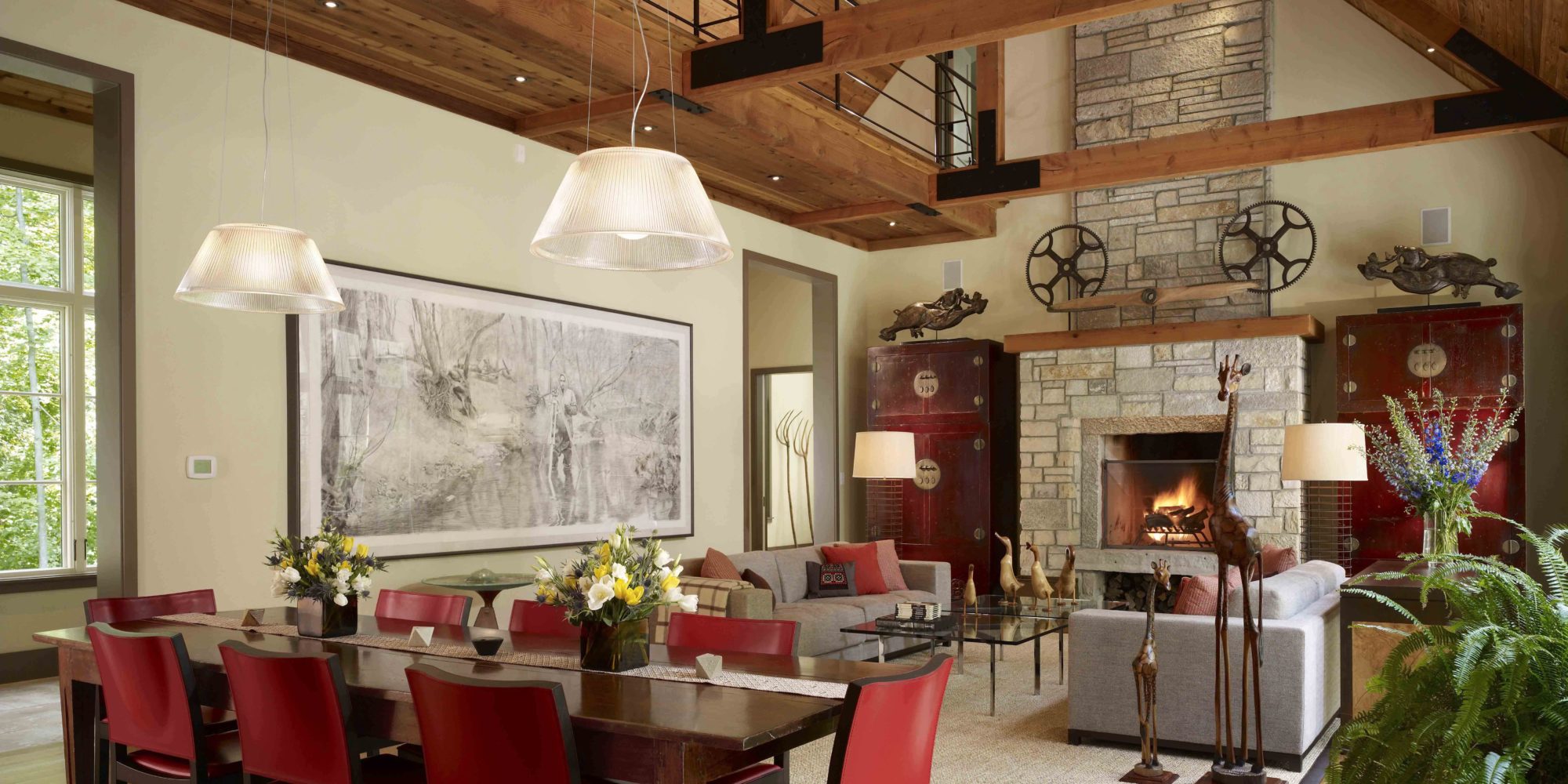 Chicago Luxury Interior Designers at Soucie Horner design Modern Farmhouse in Indiana