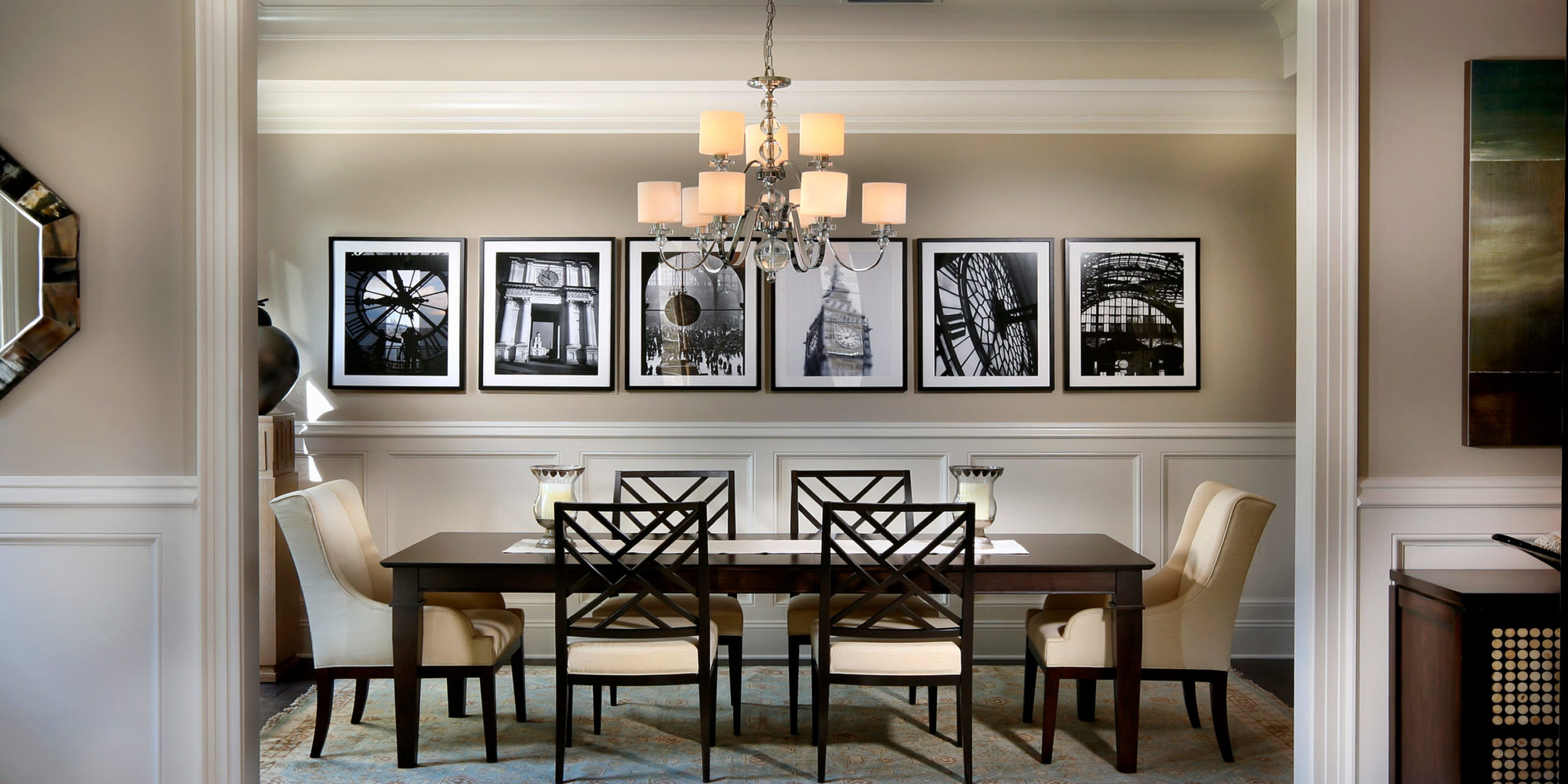 Charlotte NC True Homes model residence with architecture, interior architecture, and interior design by Chicago's Luxury Designers, Soucie Horner, Ltd.