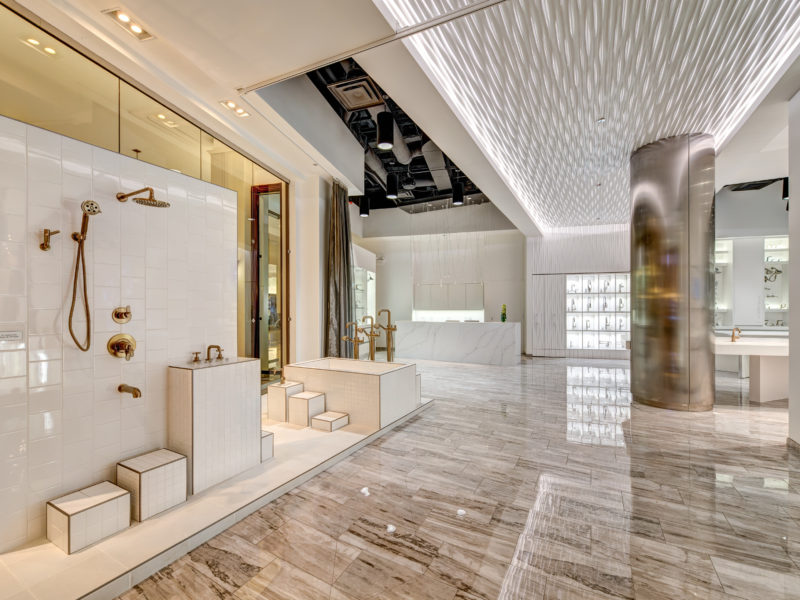 Chicago Retail Showroom Space Transformed by Chicago Interior Designers - Soucie Horner, Ltd.