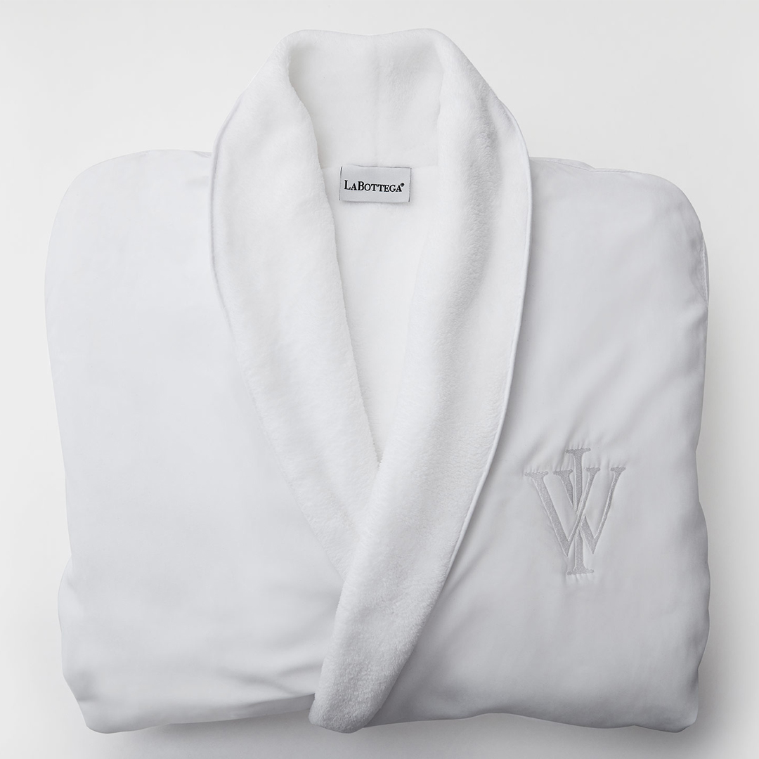 The Wickwood Inn is proud to partner with La Bottega to incorporate their bath robes in bathrooms.